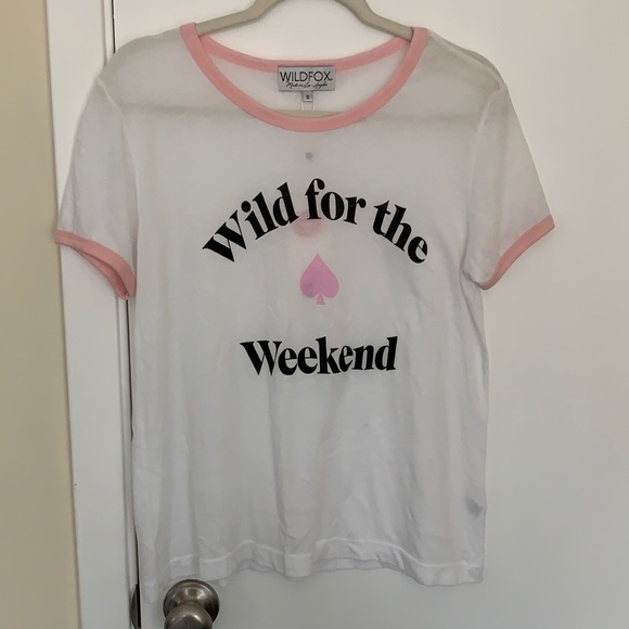 Wildfox Tops - ⚡️SALE Wild fox wild for the weekend soft tee! NWT